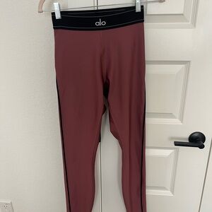 ALO Yoga Burgundy Leggings